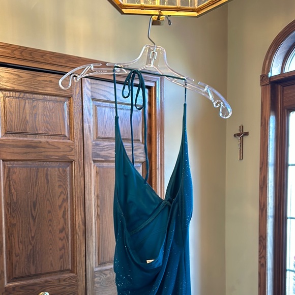 Teal Sparkle Gown - Picture 5 of 10